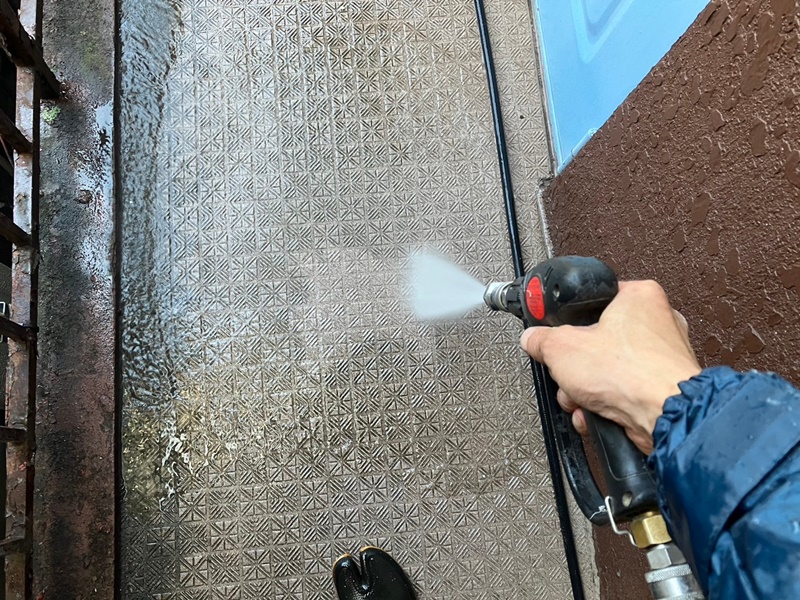 東京都板橋区本町アパート　外壁塗装工事　洗浄工事